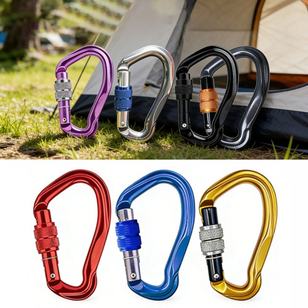 Carabiner Locking D - New 7075 Aluminum Locking Carabiner Screw