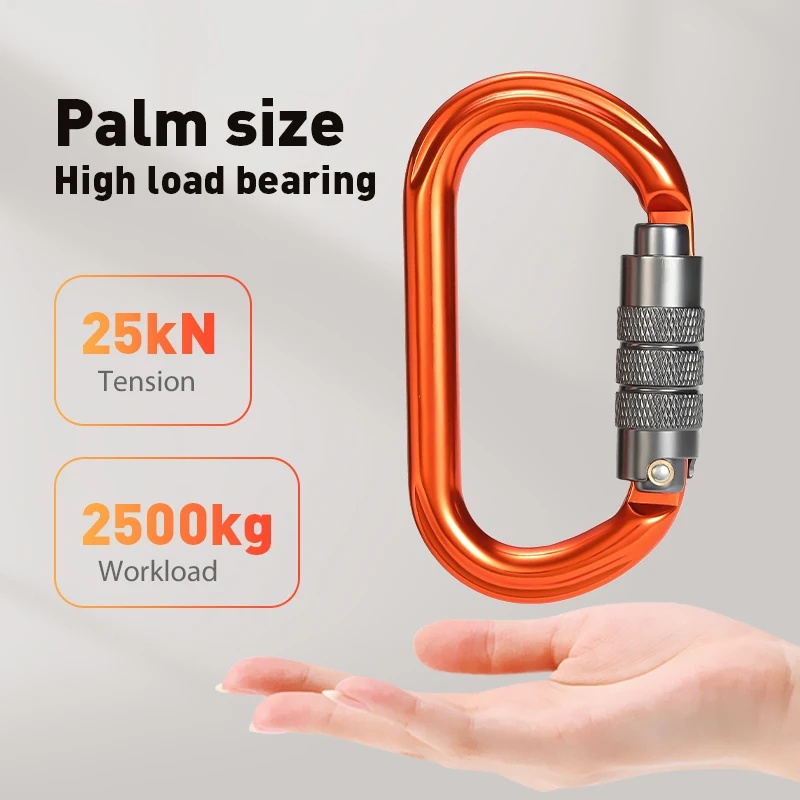 Screw Lock Carabiner D‑Shape A - огляд і ціна Carabiner Locking D