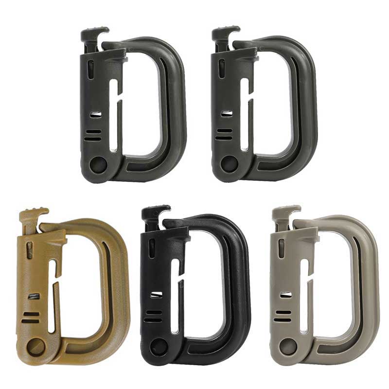 5PCS Grimloc Molle Carabiner D - огляд і ціна Carabiner Locking D
