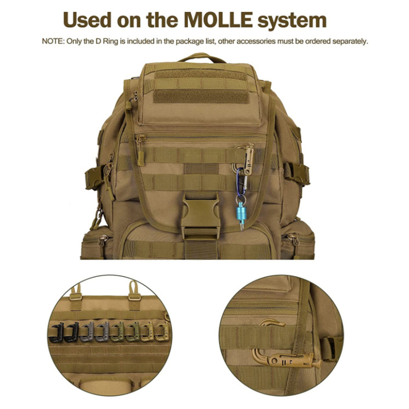 5PCS Grimloc Molle Carabiner D - огляд і ціна Carabiner Locking D