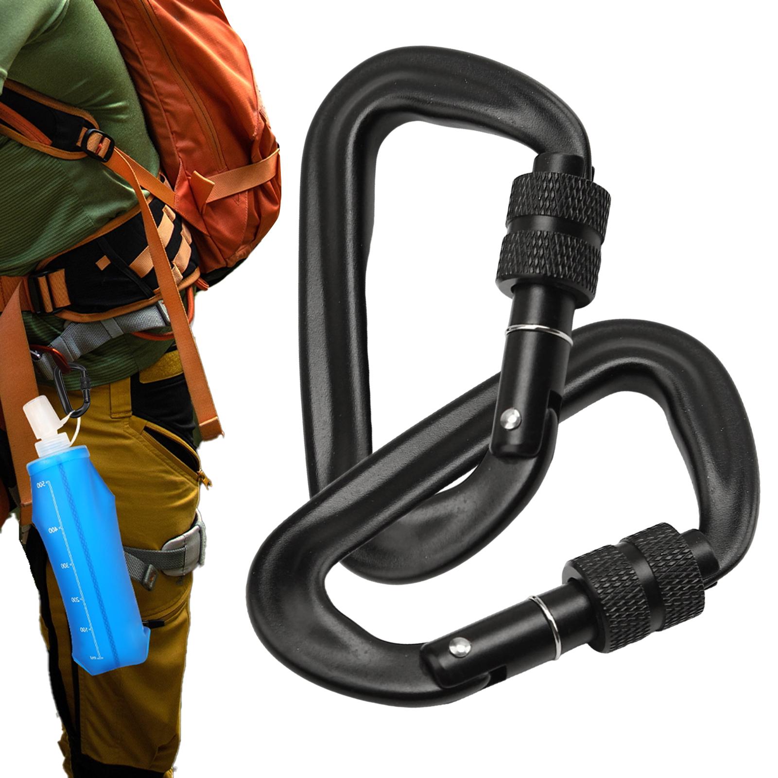 12kN Heavy Duty Locking D Ring - огляд і ціна Carabiner Locking D