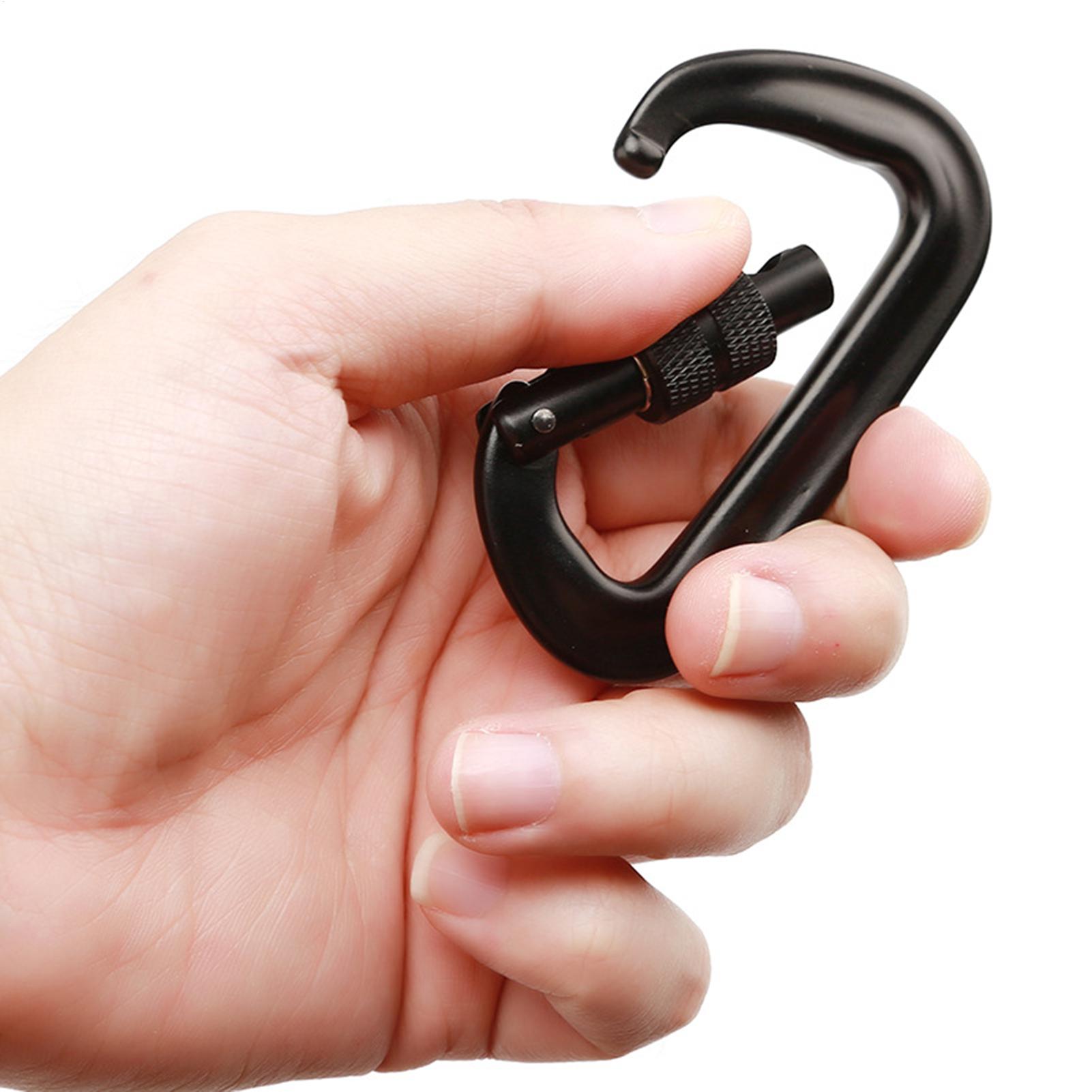 12kN Heavy Duty Locking D Ring - огляд і ціна Carabiner Locking D