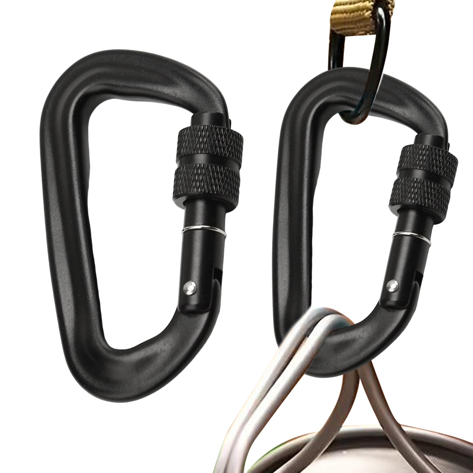 2pcs carabiner clips heavy dut - огляд і ціна Carabiner Locking D