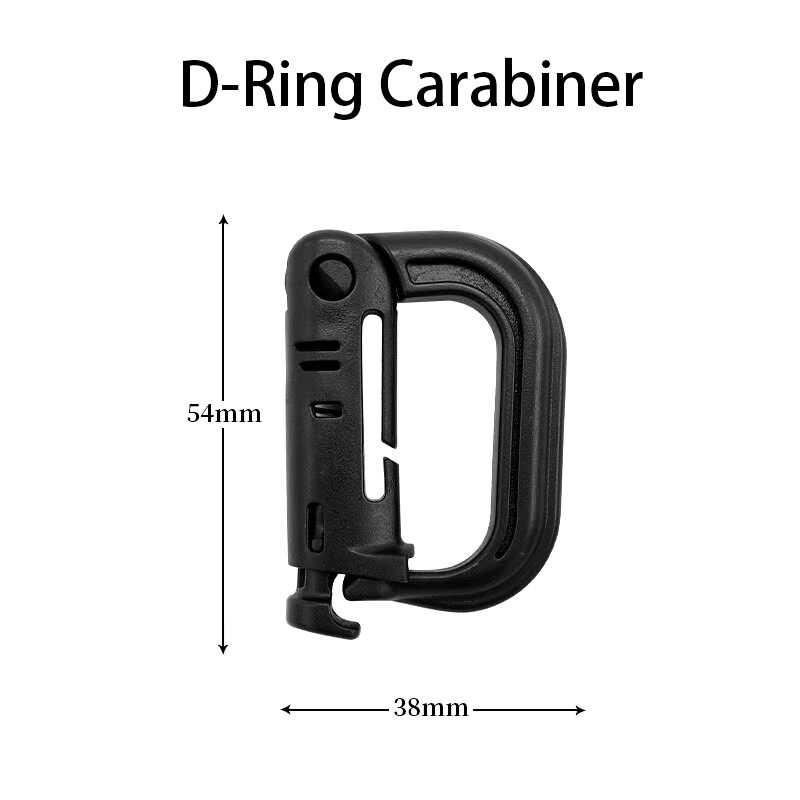 2Pcs MOLLE Carabiner Tactical  - огляд і ціна Carabiner Locking D